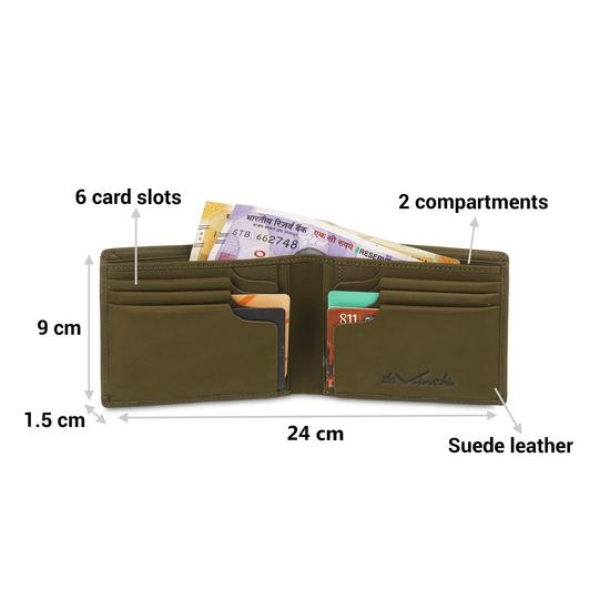 Men Olive Wallet