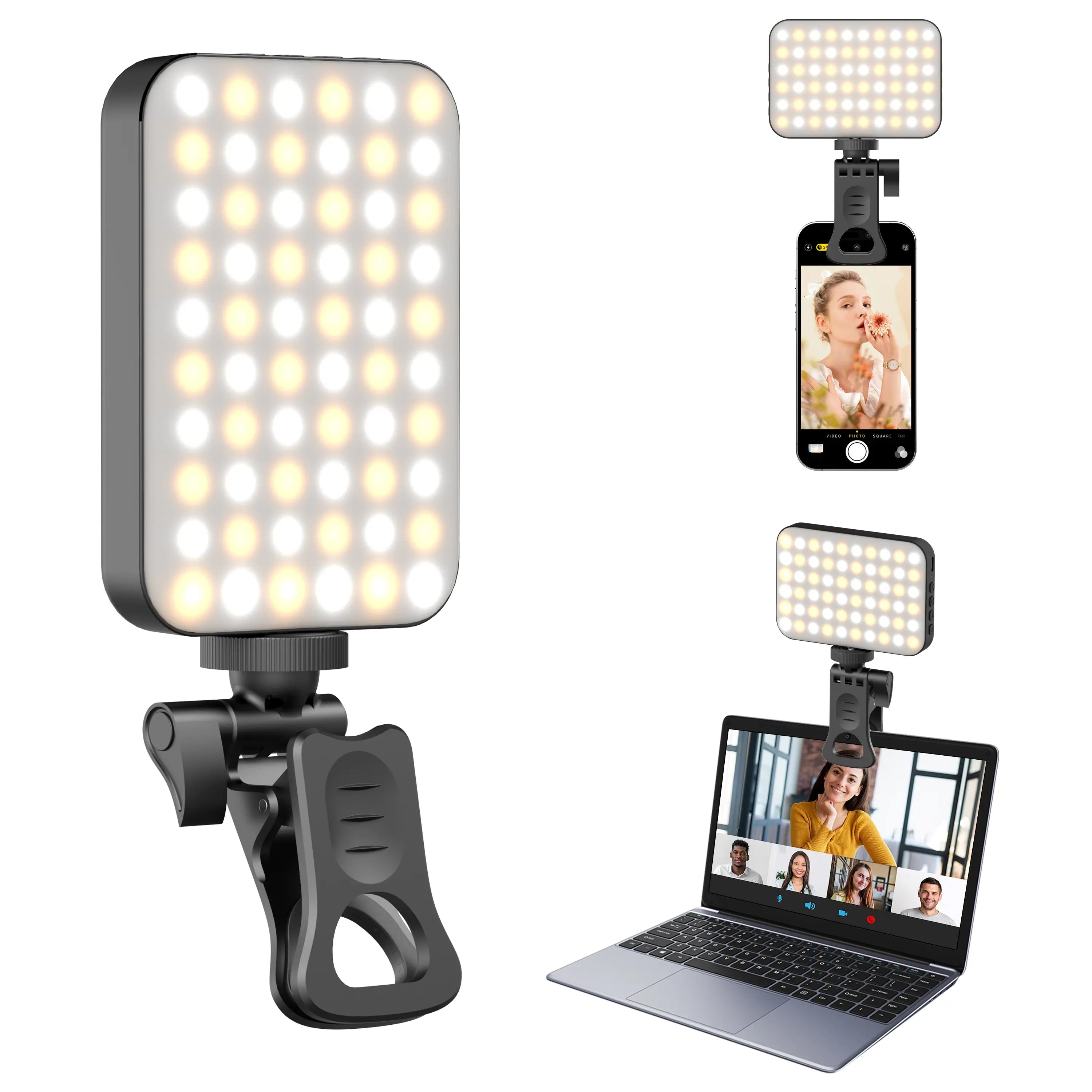 Fill Light for Mobile and Laptop with Clip